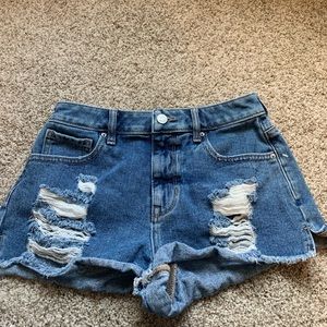 pacsun high rise festival shorts size 25